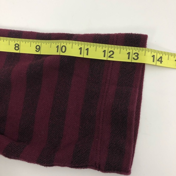 Anthropologie Striped Mock Neck 1/2 Sleeve Top S - Picture 7 of 7